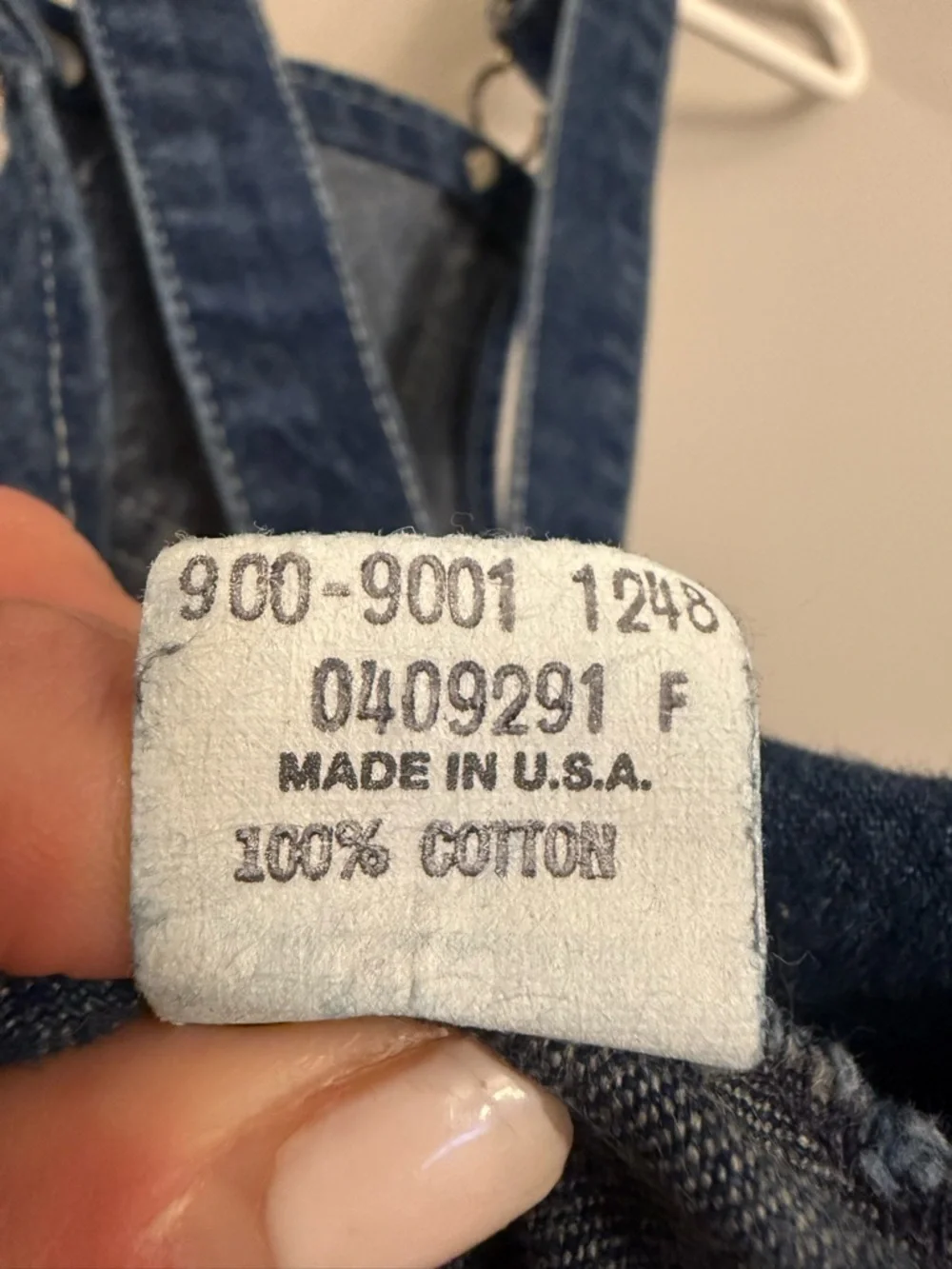 Vintage OshKosh B’Gosh Denim Jumper Dress Toddler Girls Size 2T Made in USA